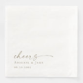 Personalisiertes Hochzeitsessen Napkins Serviette (Vorderseite)