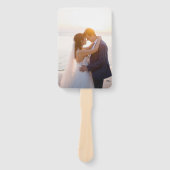 Personalisiertes Hochzeitsfächer-Programm mit Foto Fächer (Vorderseite)