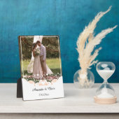 Personalisiertes Hochzeitsfest Foto rett Name und  Fotoplatte (Seite)