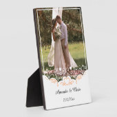 Personalisiertes Hochzeitsfest Foto rett Name und  Fotoplatte (Seite)