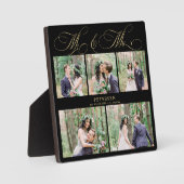 Personalisiertes Hochzeitsfest-Foto sammelt Mr. an Fotoplatte (Vorderseite)