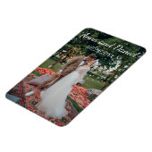 Personalisiertes Hochzeitsfoto-Design Magnet (Linke Seite)