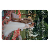 Personalisiertes Hochzeitsfoto-Design Magnet (Horizontal)