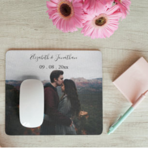 Personalisiertes Hochzeitsfoto-Ereignis Mousepad