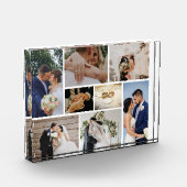 Personalisiertes HochzeitsFoto Fotoblock (Links)