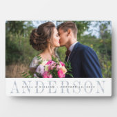 Personalisiertes HochzeitsFoto Fotoplatte (Vorderseite)