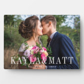 Personalisiertes HochzeitsFoto Fotoplatte (Vorderseite)