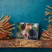 Personalisiertes HochzeitsFoto Fotoplatte (Seite)