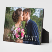 Personalisiertes HochzeitsFoto Fotoplatte (Seite)