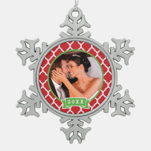 Personalisiertes HochzeitsFoto Keepake Ornament