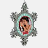 Personalisiertes HochzeitsFoto Keepake Ornament (Links)