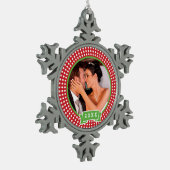 Personalisiertes HochzeitsFoto Keepake Ornament (Links)