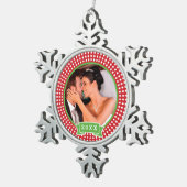Personalisiertes HochzeitsFoto Keepake Ornament (Rechts)