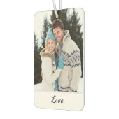 Personalisiertes Hochzeitsfoto mit Initialen Autolufterfrischer (Links)