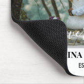 Personalisiertes HochzeitsFoto mit moderner Kallig Mousepad (Ecke)