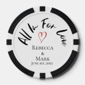 Personalisiertes Hochzeitsfoto Pokerchips (Vorderseite)