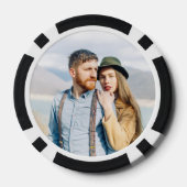 Personalisiertes Hochzeitsfoto Pokerchips (Rückseite)