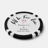 Personalisiertes Hochzeitsfoto Pokerchips (Einzeln)