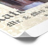 Personalisiertes HochzeitsFoto Poster (Ecke)