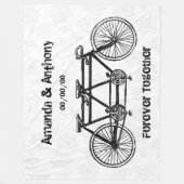 personalisiertes Hochzeitsgeschenk Fleecedecke (Vorderseite)