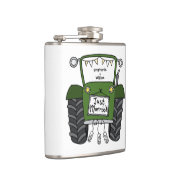 Personalisiertes Hochzeitsgeschenk für Grüne Trakt Flachmann (Rechts)