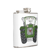 Personalisiertes Hochzeitsgeschenk für Grüne Trakt Flachmann (Rechts)