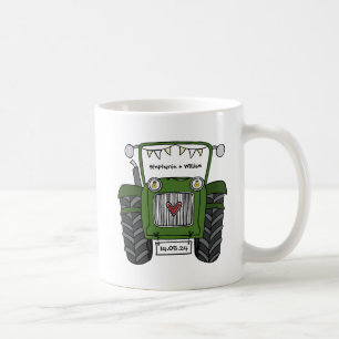 Personalisiertes Hochzeitsgeschenk für Grüne Trakt Kaffeetasse