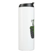 Personalisiertes Hochzeitsgeschenk für Grüne Trakt Thermosbecher (Nach links gedreht)