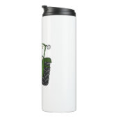 Personalisiertes Hochzeitsgeschenk für Grüne Trakt Thermosbecher (Nach rechts gedreht)