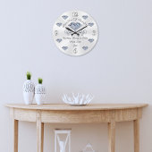 Personalisiertes Hochzeitsgeschenk für Paare Große Wanduhr