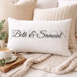 Personalisiertes Hochzeitsgeschenk für Paare Lendenkissen