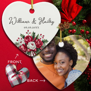 Personalisiertes Hochzeitsgeschenk - Geschenk für  Keramik Ornament