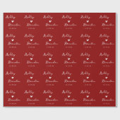 Personalisiertes Hochzeitsgeschenk Geschenkpapier (Flach)