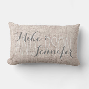 Personalisiertes Hochzeitsgeschenk mit Namen und D Kissen Für Draußen