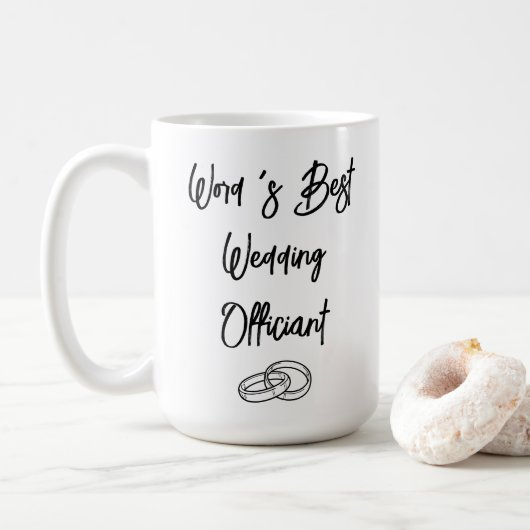 Personalisiertes Hochzeitsgeschenk von Verwandten Kaffeetasse (Mit Donut)