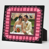 Personalisiertes Hochzeitshilfen Foto, rosa Rahmen (Seite)