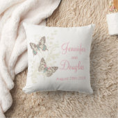 personalisiertes Hochzeitskissen aus Kunstschmette Kissen (Decke)