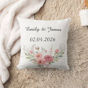 Personalisiertes Hochzeitskissen mit Namen & Datum Kissen