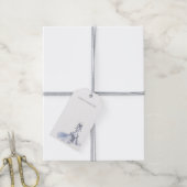 Personalisiertes Hochzeitskleid Geschenkanhänger (Mit Garn)