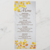 Personalisiertes Hochzeitsmenü Menükarte (Vorderseite)