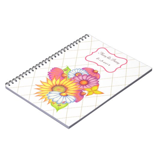 Personalisiertes HochzeitsNotebook Notizblock (Linke Seite)