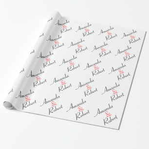 Personalisiertes Hochzeitspapier Geschenkpapier