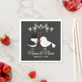 Personalisiertes Hochzeitspapier Napkin Serviette