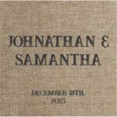 Personalisiertes Hochzeitspaziermuster Aufkleber (Vorderseite)