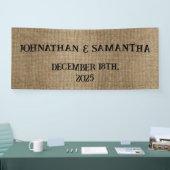 Personalisiertes Hochzeitspaziermuster Banner (Messe)