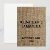 Personalisiertes Hochzeitspaziermuster Dankeskarte (Vorne/Hinten)