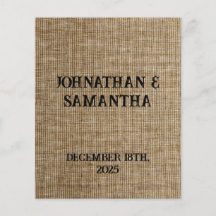 Personalisiertes Hochzeitspaziermuster Flyer