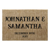 Personalisiertes Hochzeitspaziermuster Fotodruck (Vorne)