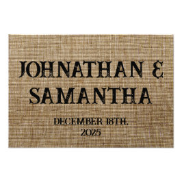 Personalisiertes Hochzeitspaziermuster Fotodruck