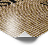 Personalisiertes Hochzeitspaziermuster Fotodruck (Ecke)